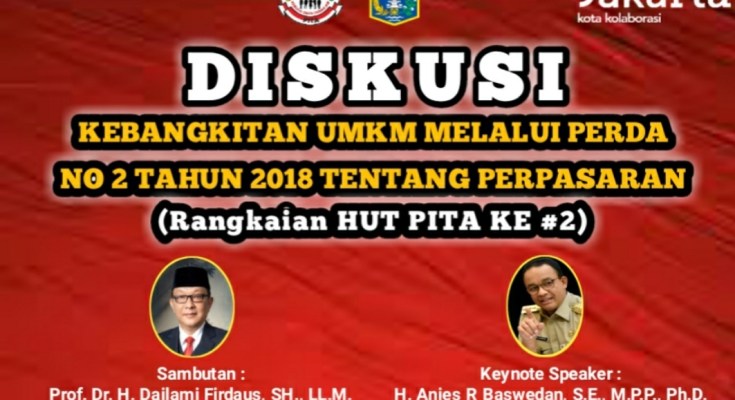 Rangkaian HUT Ke 2 PITA Mengadakan Diskusi Virtual Perda No 2/2018 Tentang Perpasaran