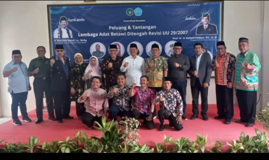 Buka FGD di Kampus UIA, Dailami Firdaus Ajak Kaum Betawi Beri Masukan dalam Bahasan Revisi UU No.29 Tahun 2007