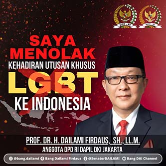 Senator Dailami Firdaus: Cegah LGBT Salahgunakan Hutan Taman Kota