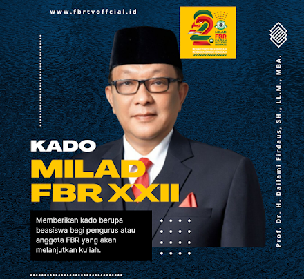 Kado Milad XXII FBR: Kuliah Gratis dari Bang Dailami Firdaus di UIA