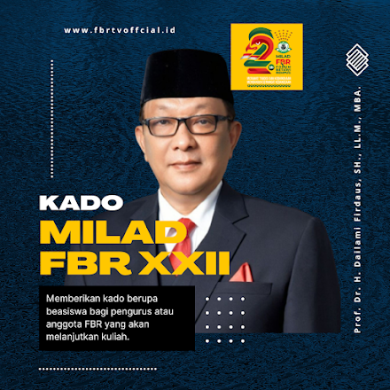 Kado Milad XXII FBR: Kuliah Gratis dari Bang Dailami Firdaus di UIA