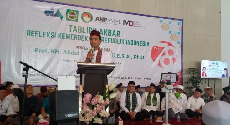 Sinergitas UIA, BKMT dan PASKI Hadirkan UAS di Refleksi Kemerdekaan HUT RI ke 78