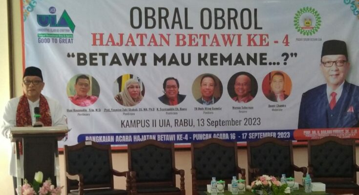 Jelang Hajatan Betawi 4 di gelar Obral Obrol Betawi Mau Kemane. ?