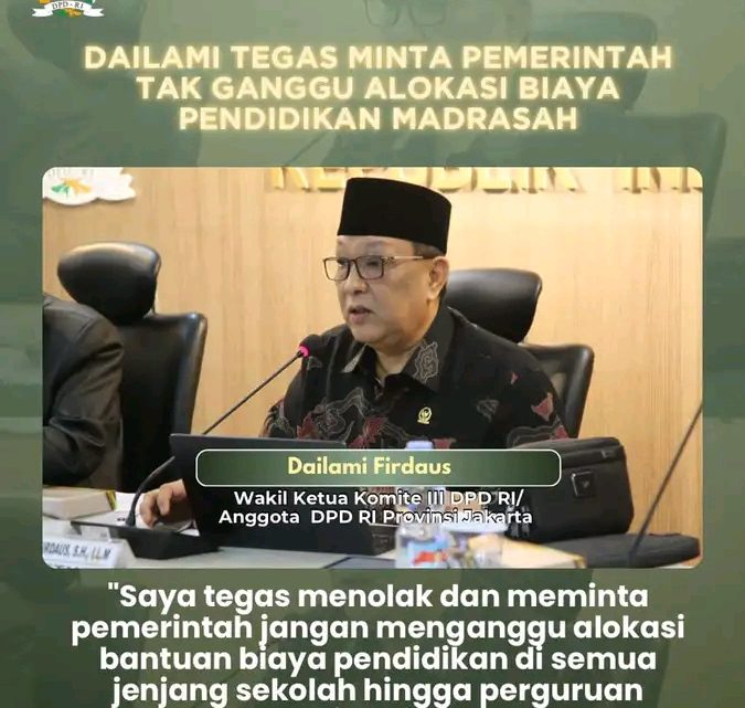 Senator dari Dapil DKI Jakarta, Efisensi Anggaran Tidak Boleh Dilakukan Serampangan